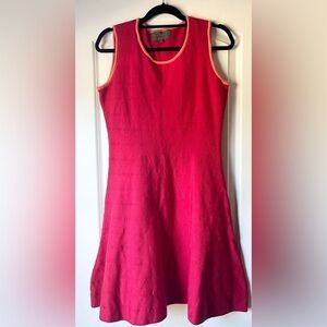 Sunday In Brooklyn Anthropologie Dark Pink Dress Fit and Flare Large